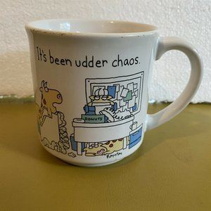 SANDRA BOYNTON COFFEE MUG COWS AT OFFICE IT'S BEEN UDDER CHAOS